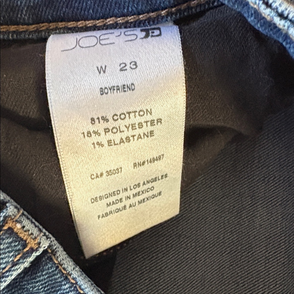 Joe’s Jeans Women’s Size 25 High Rise Straight Leg Jeans | Raw Hem Medium Wash - Picture 3 of 7